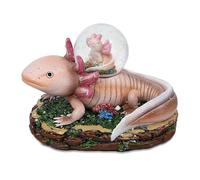 CoTa Global Axolotl Snow Globe Decor - Beautiful Sparkling Glitter Snow Globe with Axolotl Figurine, Table Top Snow Globe Decor, Snow Globe with Axolotl Animal Figurines for Kids and Adults- 45 mm