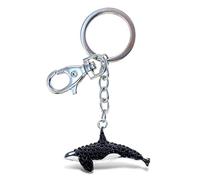 CoTa Global - Black and White Killer Whale Sparkling Keychain Charm - 6.5 Inches - Item #6684