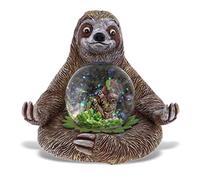 CoTa Global Sloth Snow Globe - Realistic Animal Water Globe Figurine with Sparkling Glitter, Collectible Novelty Ornament for Home Decor, for Birthdays, Christmas, & Valentine - 45mm