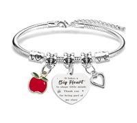 coTaSiEY Teacher Gifts, Thank You Teacher Bracelets Birthday Retirement Appreciation Graduation Leaving Christmas Gifts for Women Presents Ideas