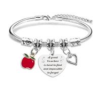 coTaSiEY Teacher Gifts, Thank You Teacher Bracelets Graduation Retirement Leaving Appreciation Birthday Christmas Gifts for Women Male Presents Ideas