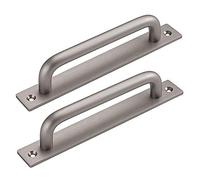 COTBY Barn Door Handle Door Handles Sliding Pull Door Handle 2PCS Brushed Kitchen Door Handles Cabinet Handles Shed Door Handles for Kitchen,Furniture,Cabinet(Gray Hole distance:192mm)
