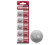 Cotchear CR2025 3V Cell Coin Batteries DL2025 BR2025 KCR2025 CR 2025 Car Key Button Watch Lithium Coin Battery (1 Pack - 5pcs)