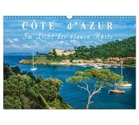 Cote d'Azur - In the light of the blue coast UK-Version (Wall Calendar 2026 DIN A3 Landscape), CALVENDO 12 Month Wall Calendar
