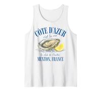 Cote D'Azur Menton France Oysters Lemon Travel Vacation Tank Top