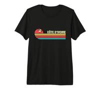 Cote D'Ivoire Colorful Vintage Style Premium T-Shirt