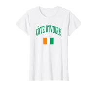Côte D'Ivoire Culture Ivory Coast Flag Graphic Value Graphic T-Shirt, Women, White, S