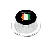 Côte d'Ivoire Ivory Coast Flag Map West Africa African Pride PopSockets PopGrip for MagSafe