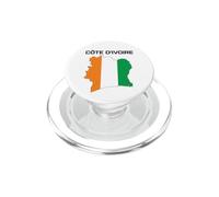 Côte d'Ivoire Ivory Coast Flag Map West Africa African Pride PopSockets PopGrip for MagSafe