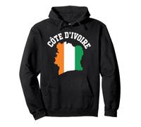 Côte d'Ivoire Ivory Coast Flag Map West Africa African Pride Pullover Hoodie