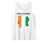 Côte D'Ivoire Ivory Coast Flag Map West Africa African Pride Tank Top