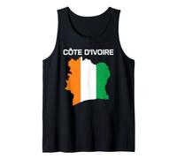 Côte D'Ivoire Ivory Coast Flag Map West Africa African Pride Tank Top