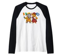 Cote D'Ivoire Scotland Ivory Coast Flag Scottish Ivorian Raglan Baseball Tee
