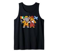 Cote D'Ivoire Scotland Ivory Coast Flag Scottish Ivorian Tank Top