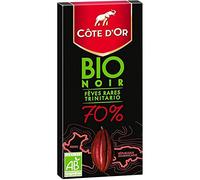 Côte d'O Organic Black 70% Rare Beans Trinitario 90 g (Pack of 6)
