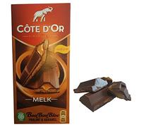 Cote d'Or Praline Milk with Caramel | Cote d'Or Chocolate Praline | Cote d’Or Chocolate Milk Belgian Praline | Belgian Chocolate Bar with Praline & Caramel Filling | Total Weight 7.05 Ounce