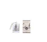 Cote Noire Jasmine Flower Tea - Fleur de the au Jasmin Scented Candle in a Silver Glass Jar Ltd Edition Silver Crest