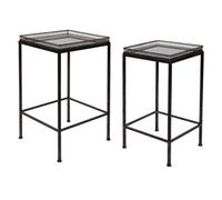 Côté Table Ends of sofa, pedestal tables MIGNONNE X2 in Brown One size