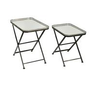 Côté Table Ends of sofa, pedestal tables MIGNONNE X2 in Brown One size