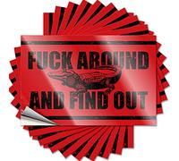 COTECI Funny Sticker fu-ck Around And Find Out Funny Sticker 10 Pcs Prank Stickers Tool Box Stickers (Size : 8X12CM)