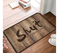 COTECI Funny Welcome Mats For Front Door Shut The Front Door Rug Frost Welcome Mat Farmhouse Kitchen Mats (Size : 40X60CM)