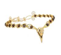 CoTeeZa Viking Fairy Crow Crown - Fantasy Gold Braided Headpiece, Medieval Circlet Celtic Queen King Crowns for Women Men Headwear Renaissance Costume Halloween Cosplay Headband