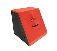 COTEN Piggy Bank Face Money Eating Box Cute Facebank Coins Box Money Coin Saving Bank For Children Toys Gift Home Decoration Money Banks (Color : Red)