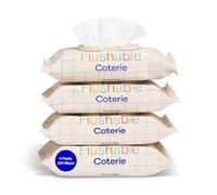 Coterie Flushable Wipes for Sensitive Skin, 4 Packs (224 Count)