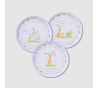 Coterie Guess How Much I Love You Blue Floral Large Plates - Set of 10, 9.25" Paper Construction, Durable & Extra Sturdy, Perfect for Garden Party, Bridal Shower, Tea Party & More