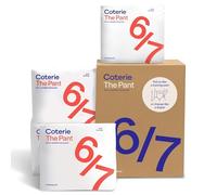 Coterie The Pant, Size 6, Reusable Tracksuit Bottoms for Sensitive Skin, Hypoallergenic, Super Absorbent, Overnight Leak Protection, 4T/5T (15-28 kg), Pack of 92