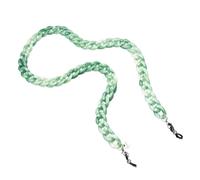 coti vision Joen Eyewear Chain | Lightweight 25g Acrylic Glasses Chain | Chic Eyeglass Holder Strap, 68cm | Secure Silicone Loops (Jade)