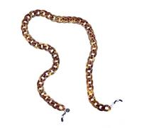 coti vision Joen Eyewear Chain | Lightweight 25g Acrylic Glasses Chain | Chic Eyeglass Holder Strap, 68cm | Secure Silicone Loops (Chocolate)