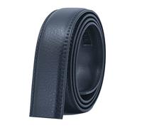 COTIDI Men's Automatic Leather Ratchet Belt without Holes 35mm Wide without Buckle, Black H20, 130 cm