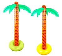 Cotiny 2 Pieces 67 Inch Giant Inflatable Palm Trees Jumbo Blow Up Tropical Coconut Tree for Summer Backyard Beach Pool Hawaiian Luau Party Decoration, 2 Colors