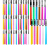 Cotiny 60 Pcs Inflatable Light Saber Sword Toys Blow up Lightsaber Stick for Kids Birthday Cosplay Pool Inflatable Theme Party Supplies, 12 Colors