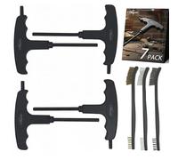 Cotkkstt 7-in-1 Skate Maintenance Tool Kit with 4 Hex Keys & 3-Piece Brush Set | for Bearing Cleaning, Rust Removal & Adjusting Inline Skates, Rollerblades, Skateboards, Scooters