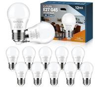 COTLEDL E27 LED Bulbs 5W Edison Screw (ES) Bulb Equivalent 40W Incandescent, Cool White 6000K Energy Saving 500LM, G45 Golf Ball Light Bulb, Not Dimmable No Flicker Lamps, 12 Pack
