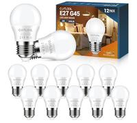 COTLEDL E27 Screw Bulbs, 5W E27 LED Lights Bulbs Equivalent to 40W Incandescent, Warm White 3000K G45 Edison Screw Bulb, 500LM Golf Ball Lamps, Energy Saving Non-Dimmable, 12 Pack