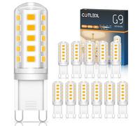 COTLEDL G9 LED Bulbs Warm White 3000K,5W,500LM,Equivalent 50W Halogen Bulb,No Flicker Non-Dimmable G9 Bulb Energy Saving Bulbs for Home Lighting Decor 12-Pack
