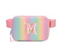 cotmcor Cute Bum Bag, Belt Bag, Teenager, Shoulder Bag, Gift, Rainbow Pink, 8 x 2 x 5.5 inches, Size M: