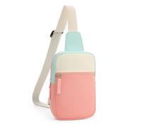 Cotmcor Easter Basket Stuffers for Teens Girls: Fanny Pack Birthday Gift for 8 9 10 11 12 Year Old Teen Girl Trendy Stuff, Preppy Colorblock Crossbody Bag Adjustable Sling Belt Bags Purse for Travel