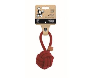 Coto Red Pull Knitted Rope Ball Dog Toy 8 cm
