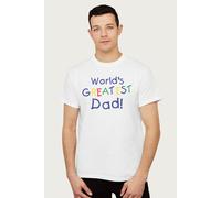 Coto7 Men's World's Greatest Dad Fathers Day T-Shirt in White | Size: Medium Coto7 White M