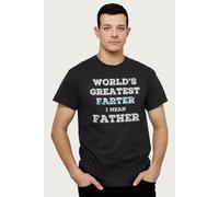 Coto7 Men's Worlds Greatest Farter Fathers Day T-Shirt in Black | Size: Small Coto7 Black S