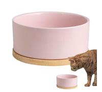 Cіotola Water Heated - 350 ml USB Rechargeable Ceramic Heater, Thermostatic Control for Animals, Non-Drip Design, Ideal for Cats and Dogs in Winter, Pink/Blue/White