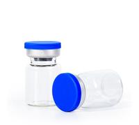 COTOM 5ml Glass Vials Sterile Empty Vials with Caps and Rubber，Laboratory sealed Liquid Sample Storage Vial（50pcs