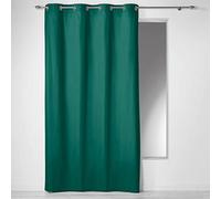 COTON D'INTERIEUR Indoor Cotton Curtain with Eyelets 140 x 240 cm Panama Emerald