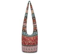 Coton Pose Women Shoulder Handbags Fashion canvas Hippie Crossbody Bags Bohemian Animal Prints Hobo Bags, Orange