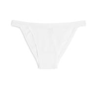 Cotonella, 3364K6 Tanga in Soft Bielastic Cotton - Extra Comfort Edges - Multipack of 6 Pieces, White, L
