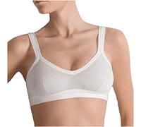 Cotonella, Brassiere in Soft Bi-Elastic Cotton - Comfortable Bralette with Extra Comfort Edges - Art. GD065, White, 36B